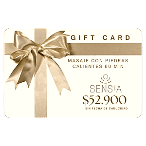 Gift Card Sensia Spa de Masaje con Piedras Calientes 60 min