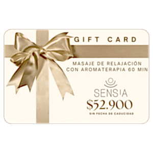 Gift Card Sensia Spa de Masaje de Relajación con Aromaterapia 60 min