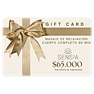 Gift Card Sensia Spa de Masaje de Relajación Cuerpo Completo 90 min