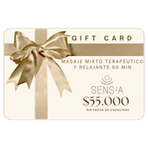 Gift Card Sensia Spa de Masaje Mixto Terapéutico y Relajante 60 min